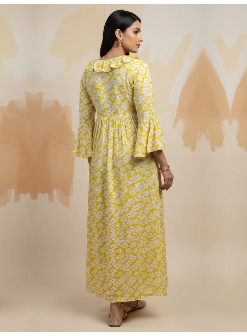 Alaya Women Printed  Cotton Jalabiya-AL4008
